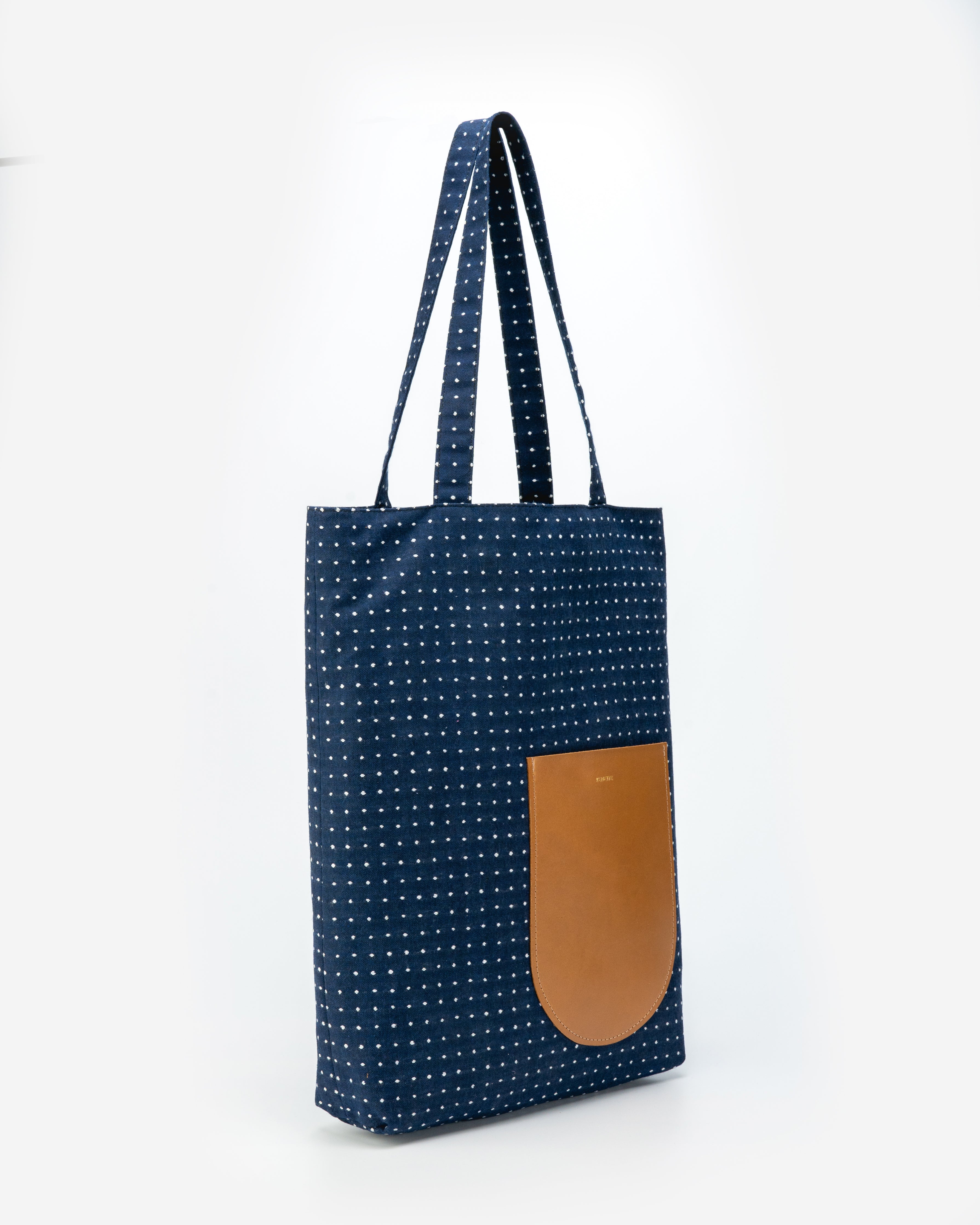 Sky Blue Polka Dot Tote popular - handmade