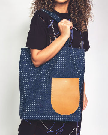 SUSTAINABLE LARGE POLKA-DOTS TOTE